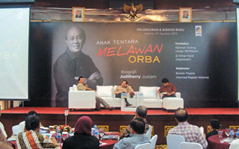 Judilherry Justam at launch of book 'Military Fights Orba' (Sindo News)
