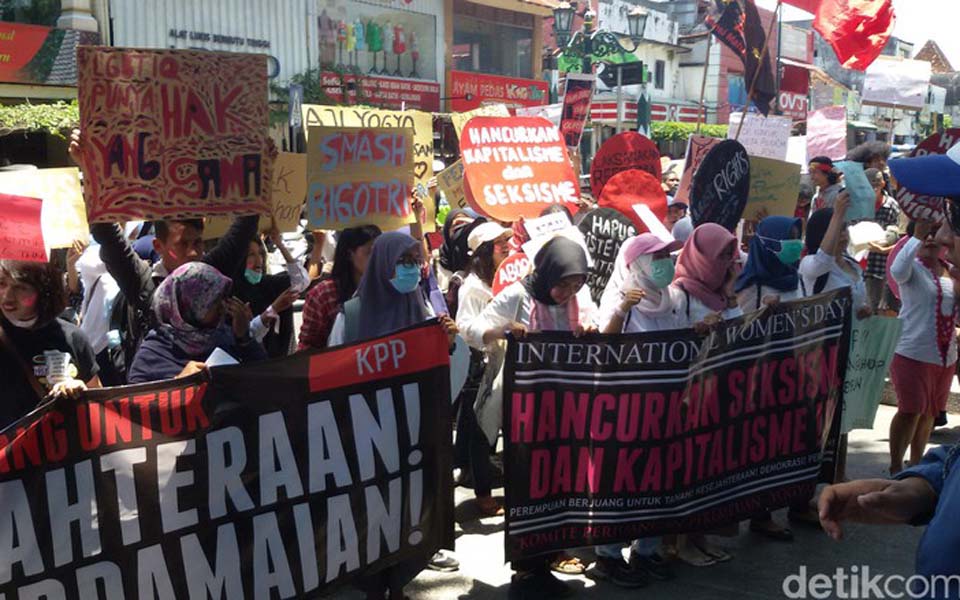 International Women's Day commemoration in Yogyakarta (Detik)
