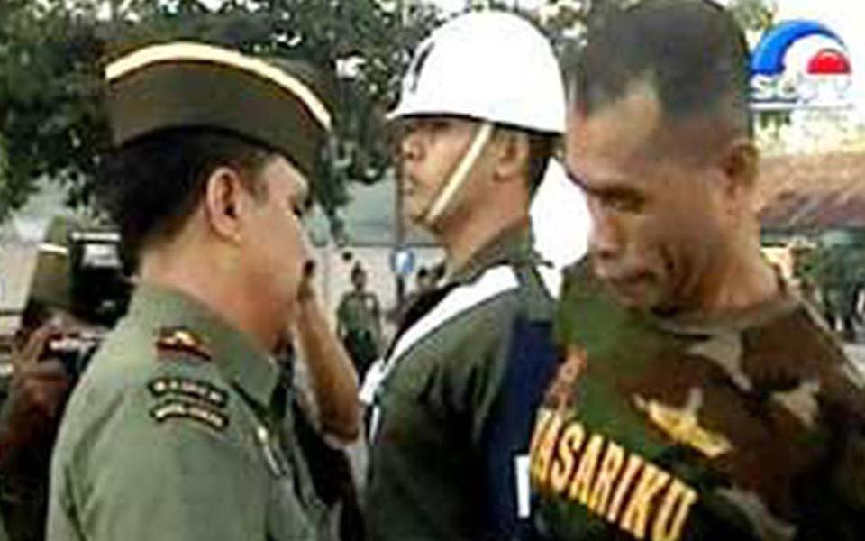 Kodam Major General Syarifudin Summah pictured left (Liputan 6)