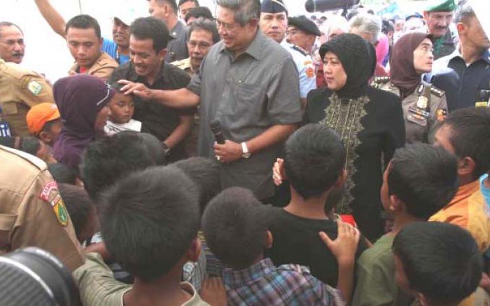 President Susilo Bambang Yudhoyono during visit to Aceh (Tribune)