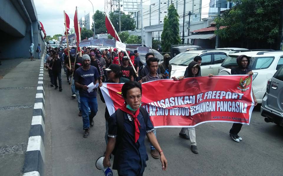Students hold protest rally on Youth Pledge Day (Sulsel Satu)