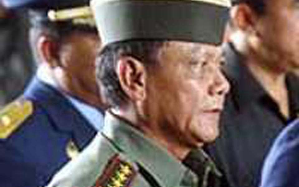 Indonesian military chief General Endriartono Sutarto (Detik)