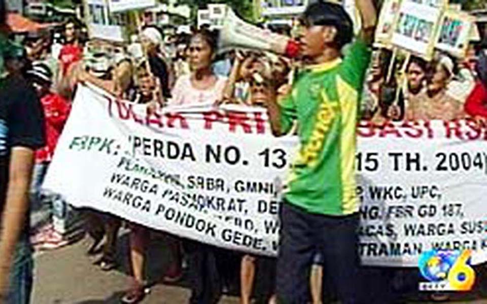 People's Forum for Health Concerns protest (Liputan 6)