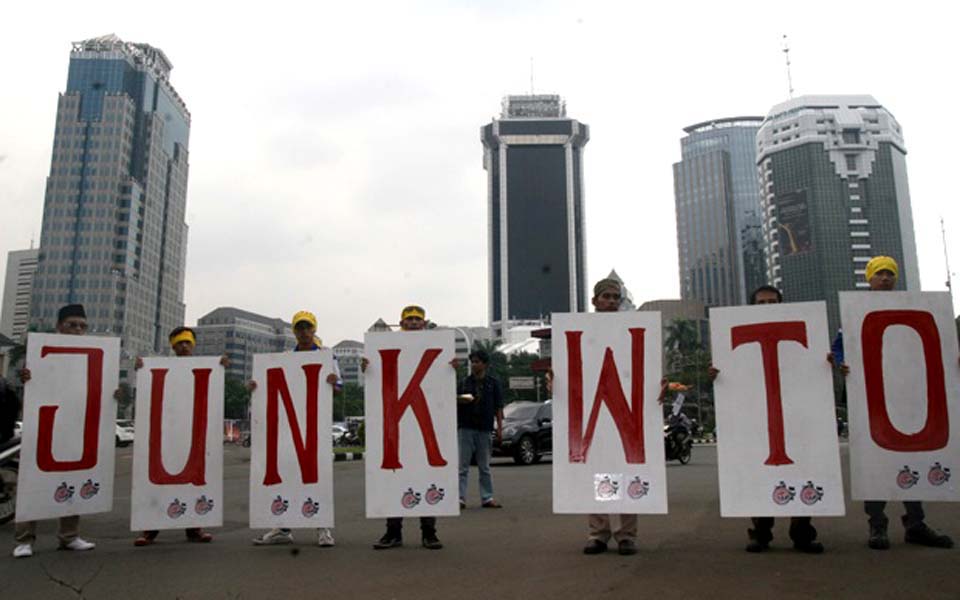 Protest against World Trade Organisation in Jakarta (Satu Harapan)