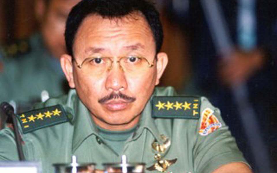 Former Army chief of staff retired General Tyasno Sudarto (Tribune)