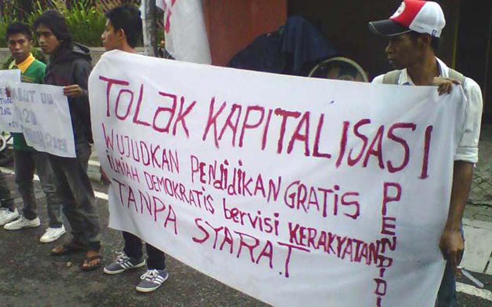 Anti-capitalist rally in Yogyakarta (Kompas)
