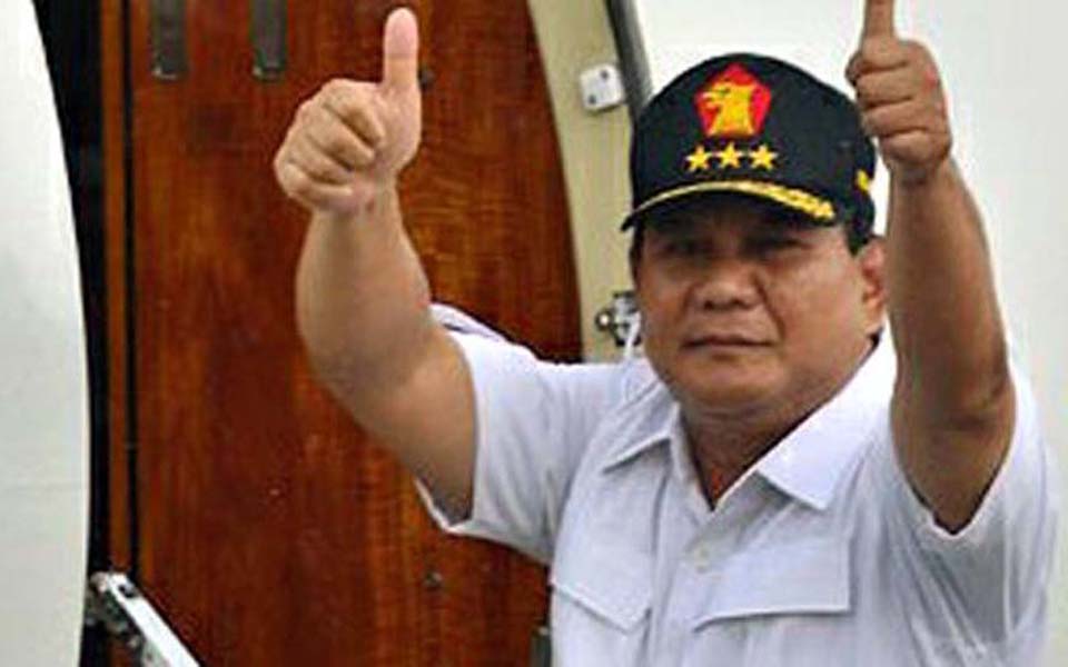 Gerindra Party chairperson former General Prabowo Subianto (Tribune)