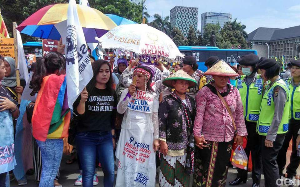 IWD rally at National Monument in Jakarta (Detik)