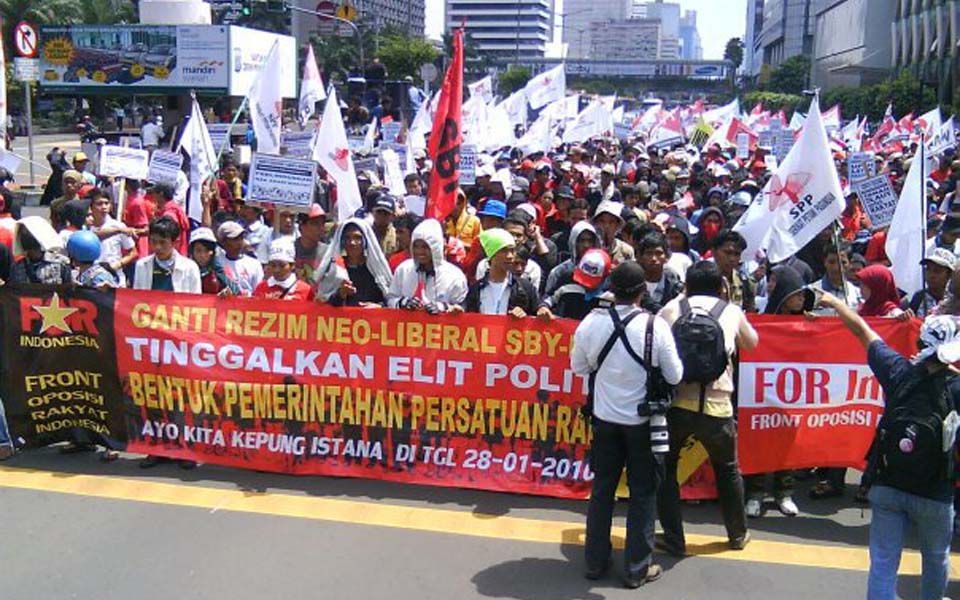 Indonesian People's Opposition Front (FOR Indonesia) action in Central Jakarta