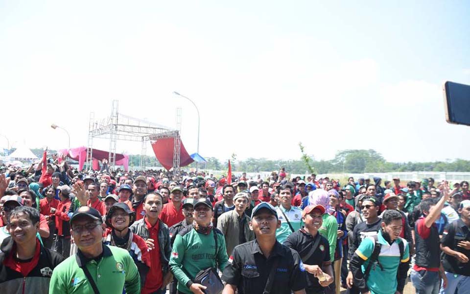 Workers commemorates May Day in Bogor (bogorone)