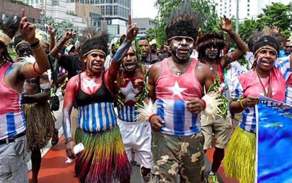 West Papuan independence protest (Viva)