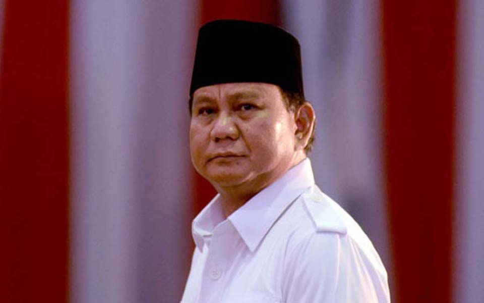 Gerindra Party chairperson Prabowo Subianto (Fajar)