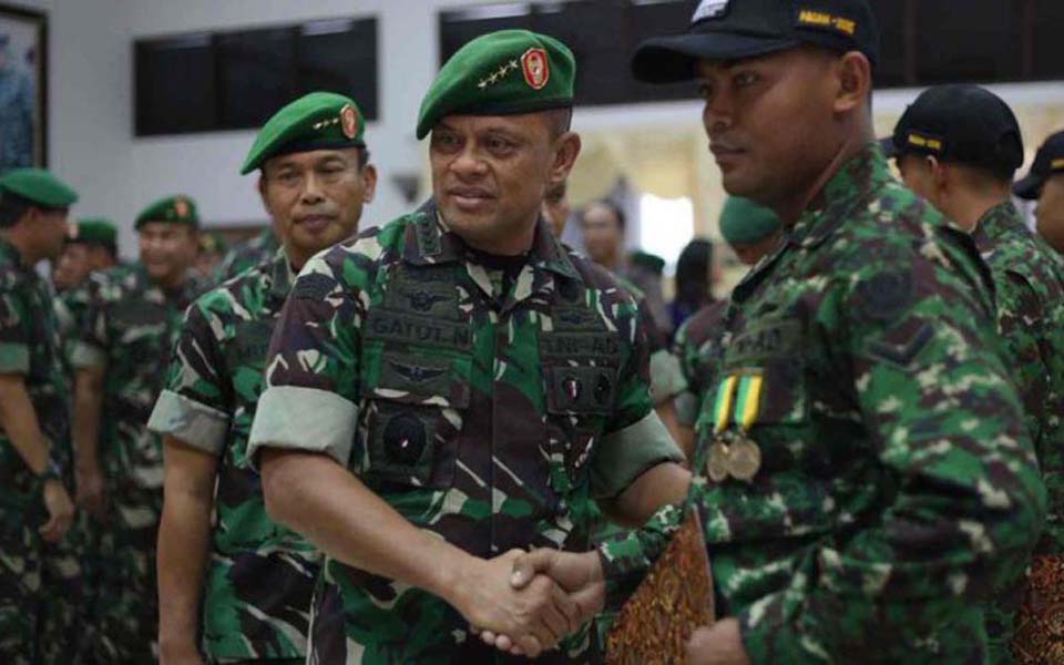 Kostrad commander Lieutenant General Gatot Nurmantyo (Jakarta Greater)