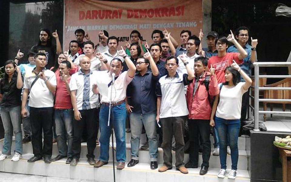 People's Sovereignty Movement (GRB) declaration at LBH office in Jakarta - October 7, 2014 (LBH)