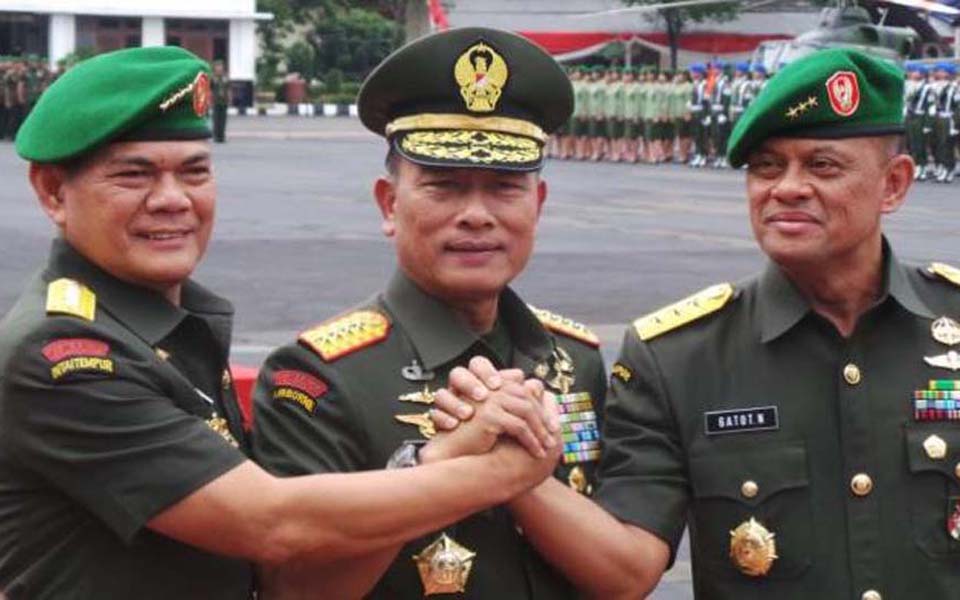 TNI Generals Budiman, Moeldoko and Gatot Nurmantyo - Undated (Tribune)