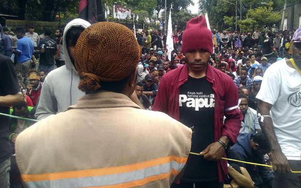 Papua independence rally at LBH Jakarta - December 1, 2017 (CNN)