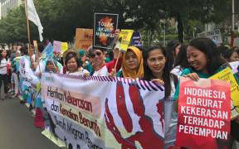 2018 Women's March in Jakarta - March 3, 2018 (BBC)