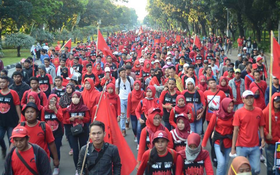Komitmen May Day rally in Jakarta - May 1, 2018 (Sadar)