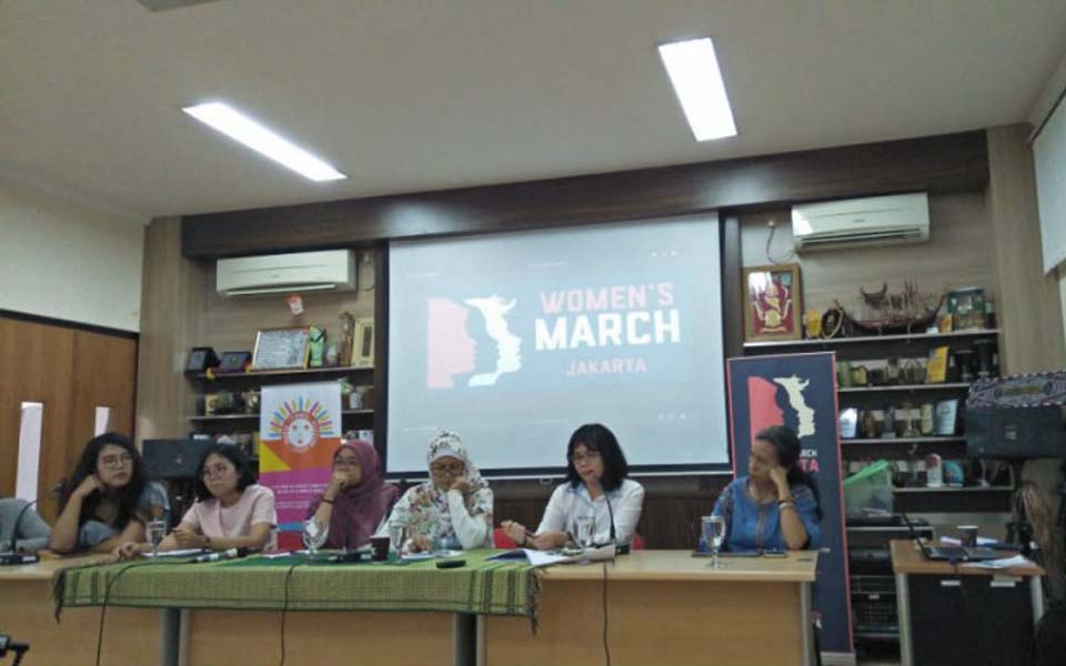 2019 Women’s March press conference in Jakarta – April 25, 2019 (Asumsi)