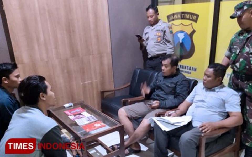 Billah and Anwar being questioned by police – July 27, 2019 (Times Indonesia)