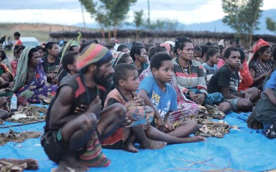 Displaced people from Nduga in Wamena (Satu Harapan)
