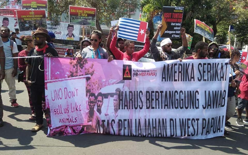 FRI-WP and AMP rally against New York agreement in Salatiga – August 15, 2019 (AMP)
