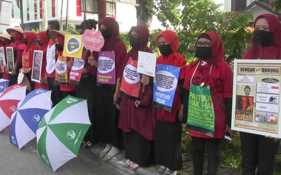 International Women’s Day rally in Padang – March 8, 2019 (Kompas)