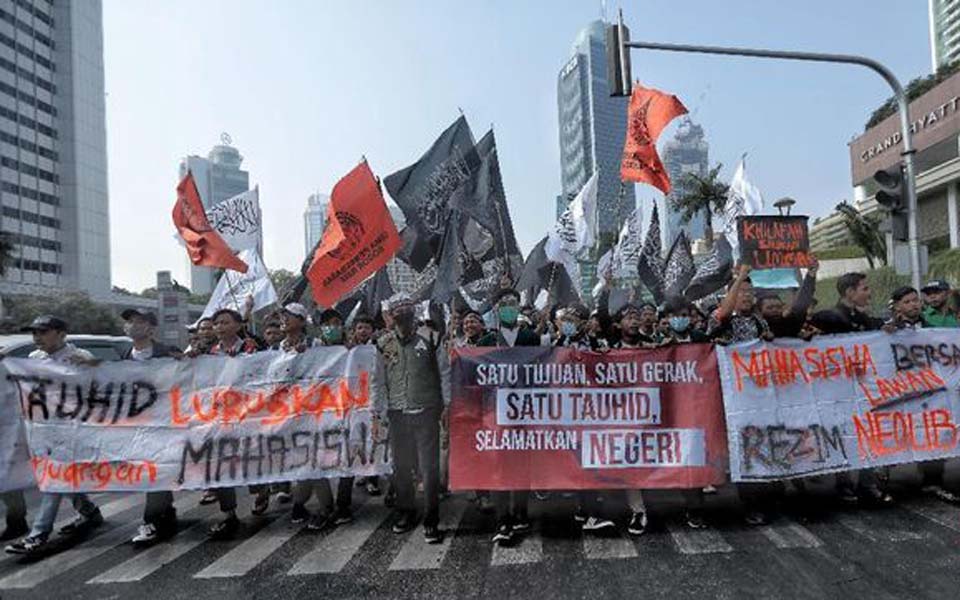 Mujahid 212 Save the NKRI protest action in Jakarta – September 28, 2019 (CNN)