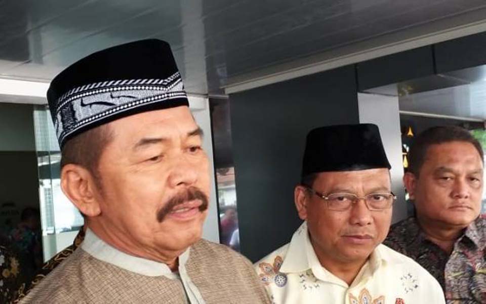 Newly appointed Attorney General ST Burhanuddin (left) in Jakarta – October 25, 2019 (KBR)