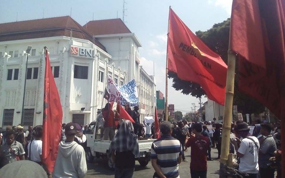 Papuan students join May Day rally in Yogyakarta – May 1, 2019 (Java Post)