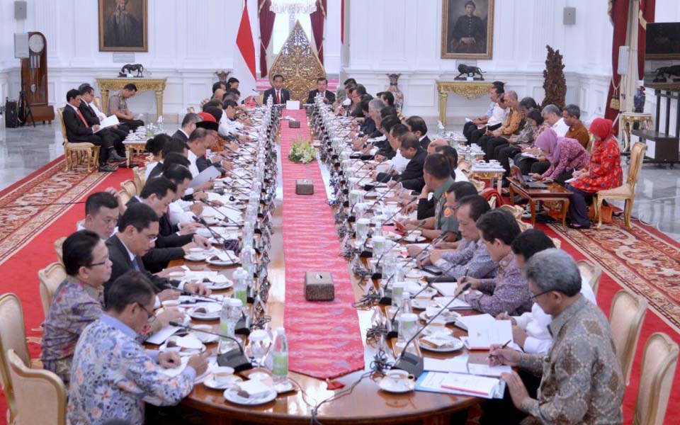 President Wiodo’s ‘Working Cabinet’ (presidenri)