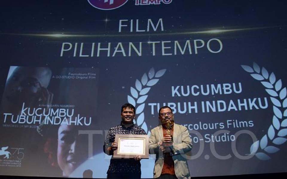 Producer Ifa Isfansyah and Nugroho at Tempo Film Festival – December 6, 2018 (Tempo)