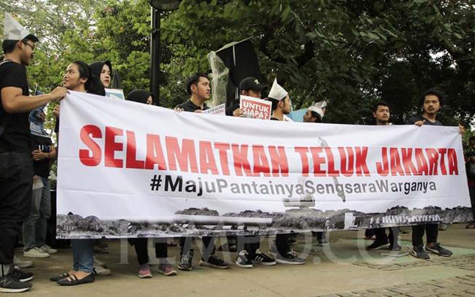 Students and traditional fisherpeople protest in Jakarta – June 24, 2019 (Tempo)