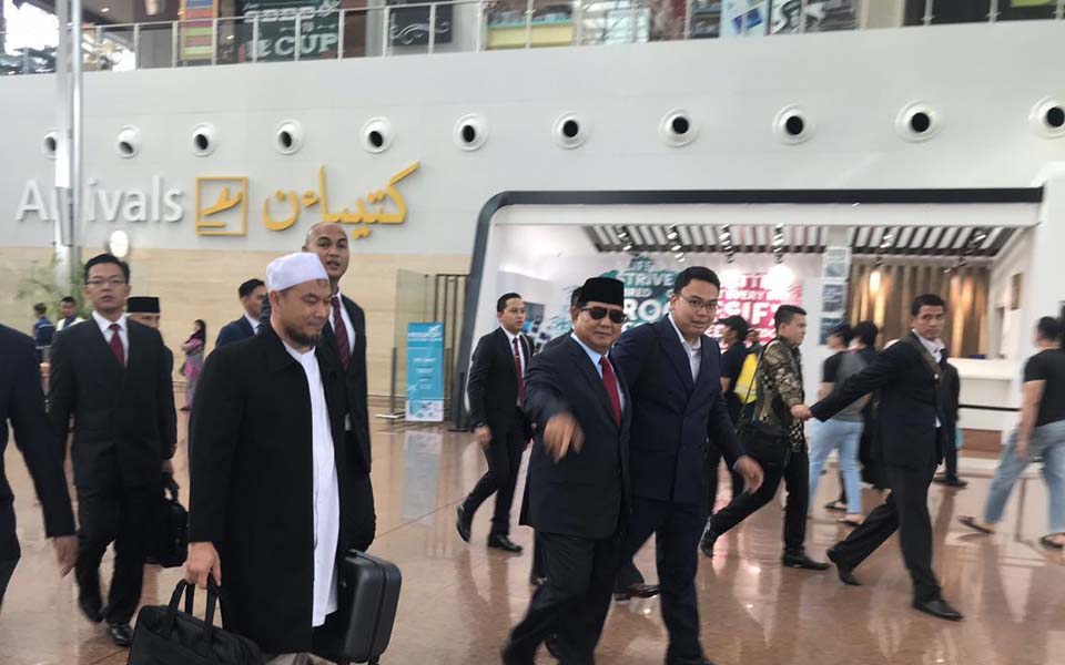 WhatsApp image Prabowo arriving in Brunei Darussalam (lst)