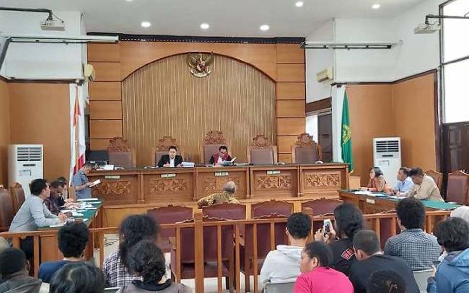 Witness gives testimony at South Jakarta Distric Court – December 4, 2019 (KBR)