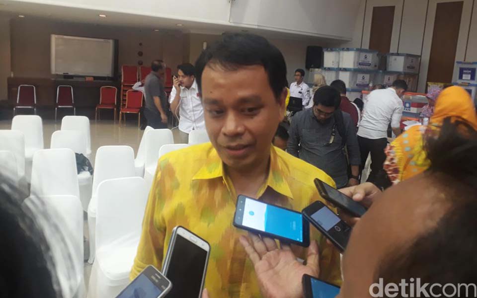 Working Party DPP chairperson Andi Badarudin Picunang – January 10, 2019 (Detik)