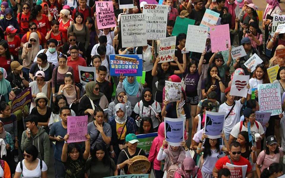 International Women's Day rally in Jakarta (fakta)