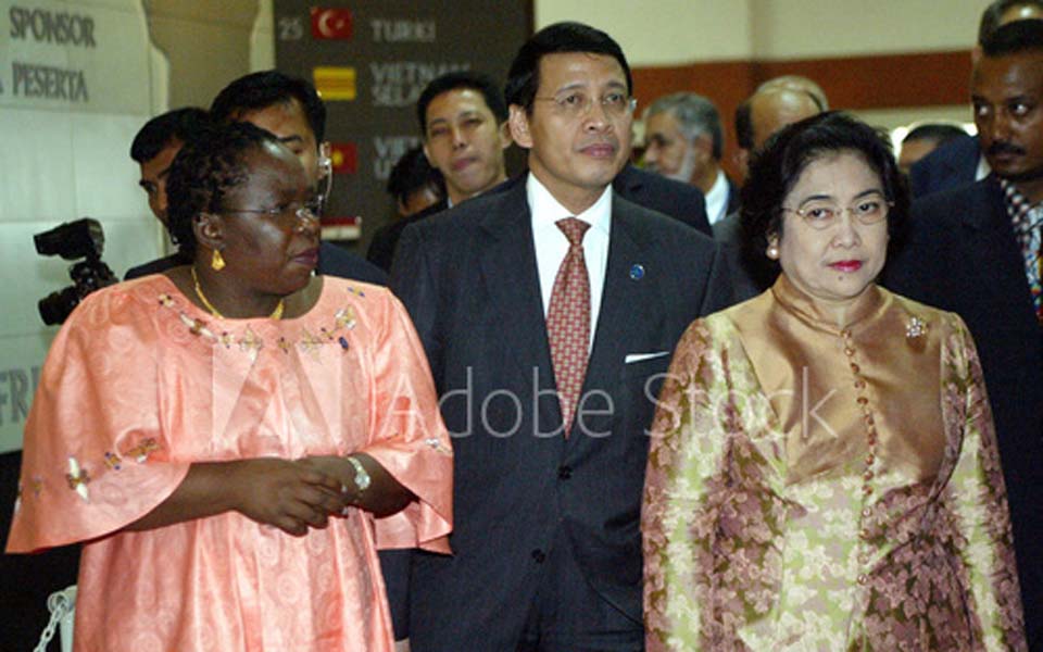 Megawati at AASROC in Bandung (Adobe)