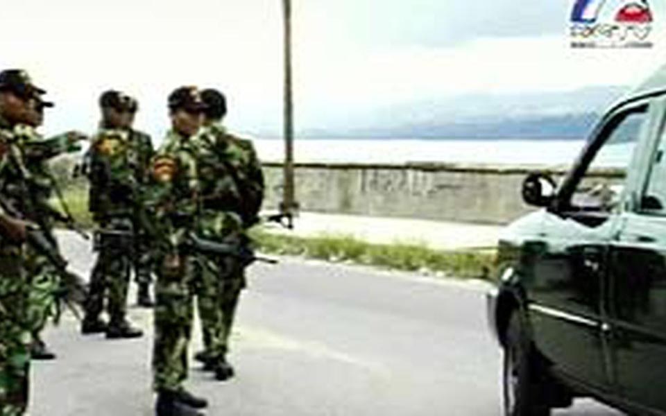 Military checkpoint in Aceh (Liputan 6)