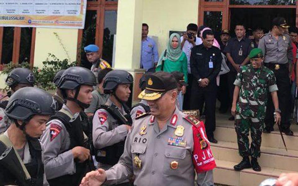 Police in Aceh preparing for deployment during elections (Aceh Prov)