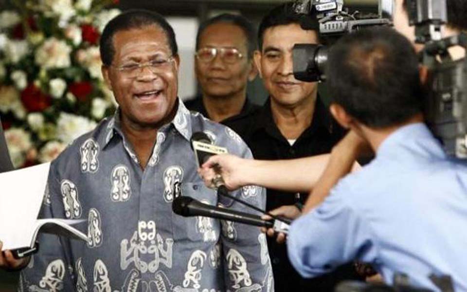 Former West Papua governor Barnabas Suebu (Tribune)