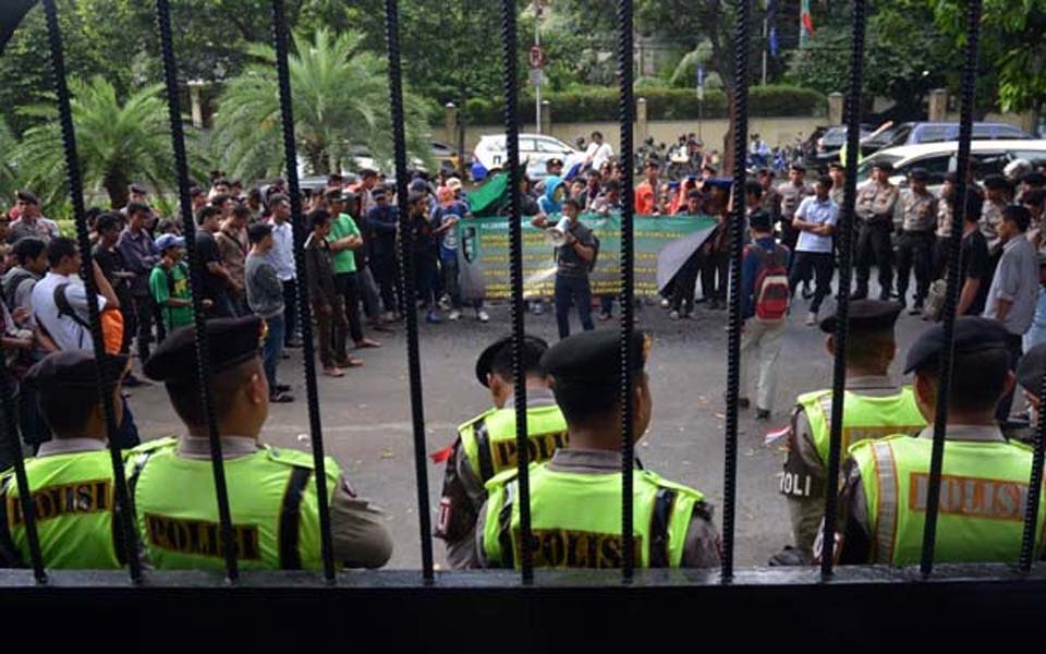 Student protest rejects election results (Satu Harapan)