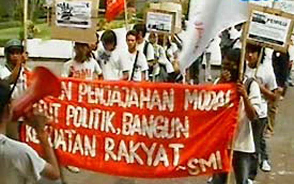 Student rally rejects elections (Budak Laut)