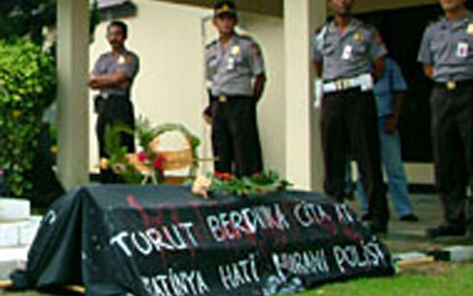 Victim of bloody Indonesian Muslim University incident (kutaikartanegara)