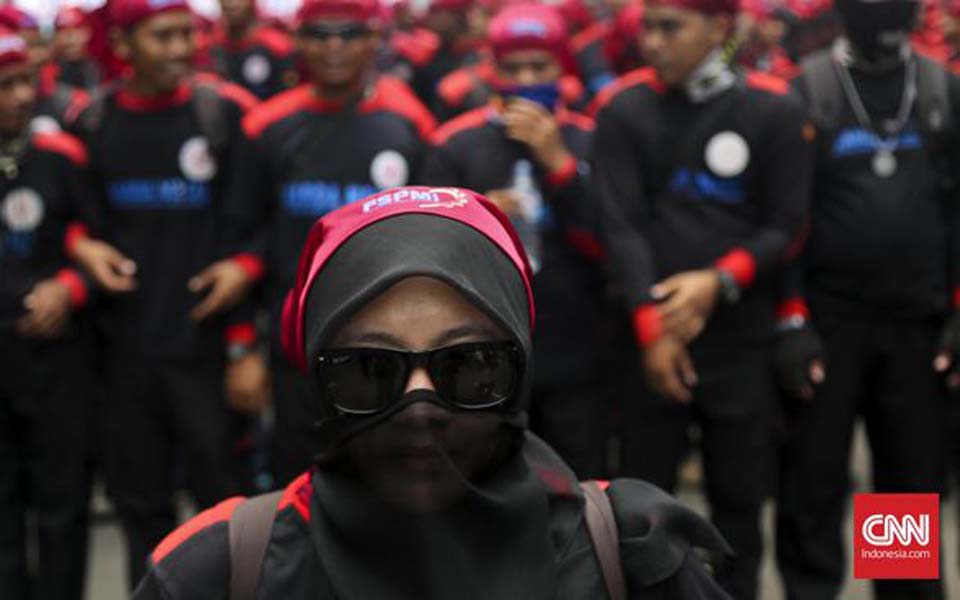 Women workers protest against sexual harassment (CNN)