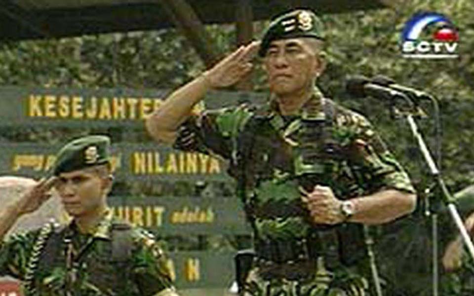 Army chief-of-staff General Ryamizard Ryacudu (Liputan 6)