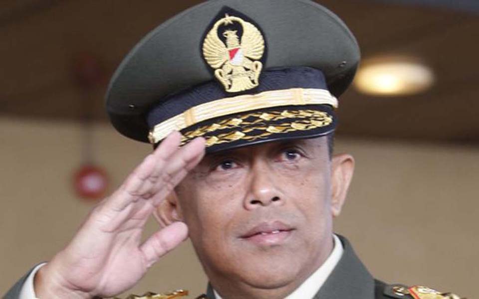 Army Chief of Staff Lieutenant General Djoko Santoso (Merdeka)
