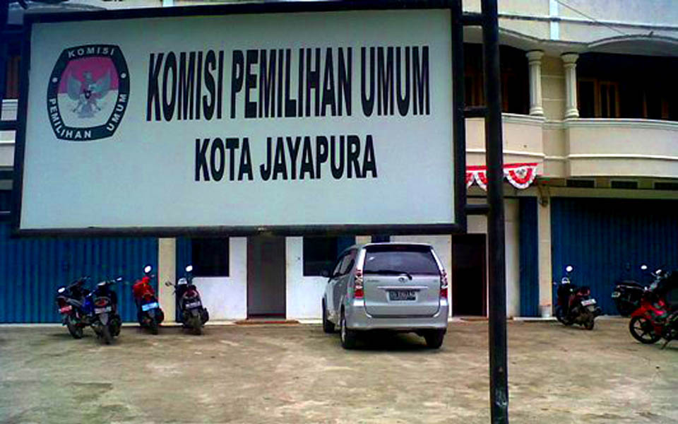 General Election Commission office in Jayapura (Tabloid Jubi)