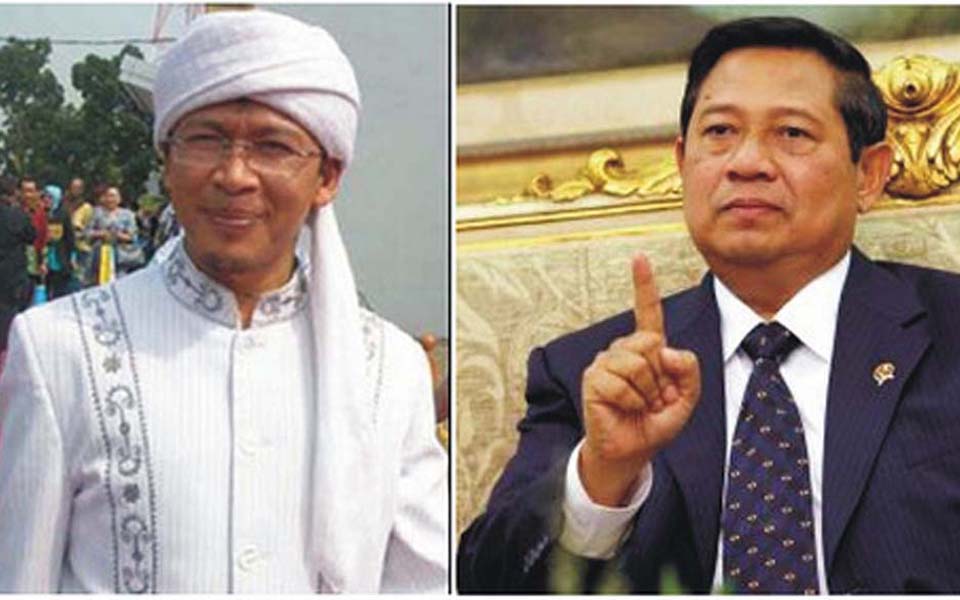 Islamic preacher Aa Gym and President Susilo Bambang Yudhoyono (Kompasiana)