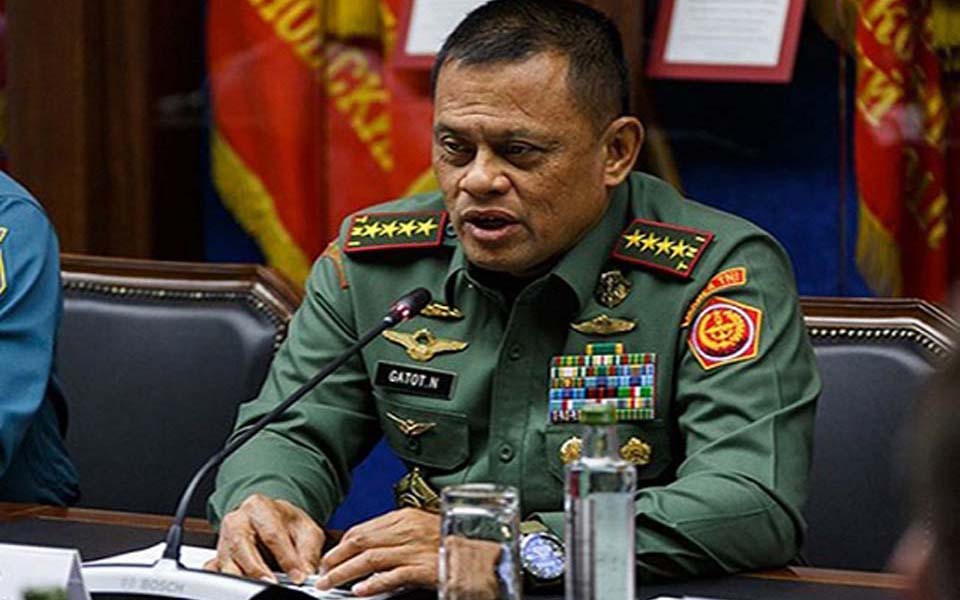 TNI chief General Endriartono Sutarto (batampro)